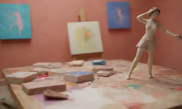Un delicado bailarín en movimiento
