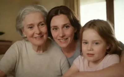 Una cálida escena familiar con una madre amorosa