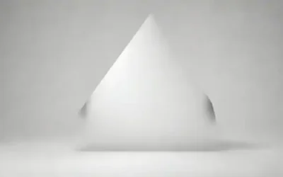 Figura triangular 2D con lados iguales y ángulos