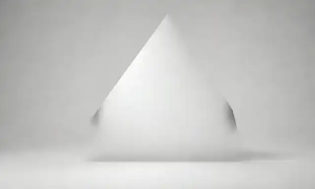 Figura triangular 2D con lados iguales y ángulos