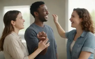 3-5 personas en un entorno casual