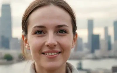 Una persona se enfrenta con una sonrisa cálida