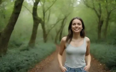 Una persona de pie solo al aire libre