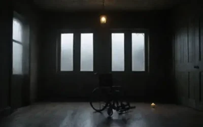 Una casa oscura y lencería con ventanas acolchadas