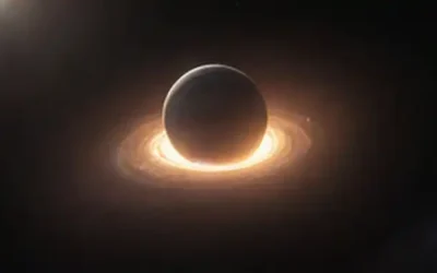 Una escena con una escala equilibrada