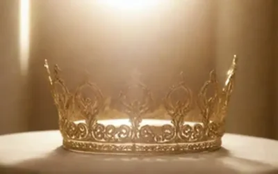 Un aura resplandeciente rodea una corona regal