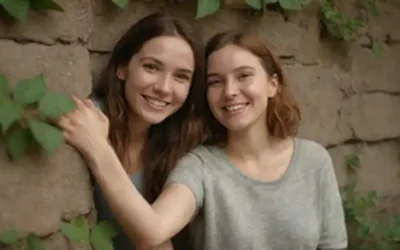 Una cálida luz brilla sobre una persona sonriente