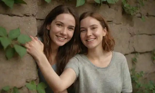 Una cálida luz brilla sobre una persona sonriente