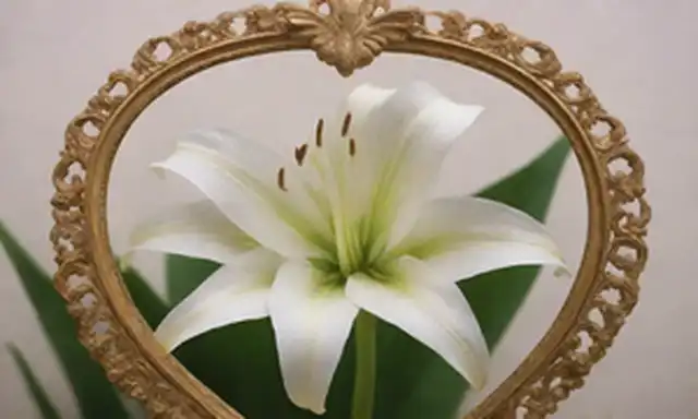 Un delicado lirio blanco