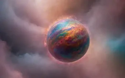 un vórtice giratorio de colores