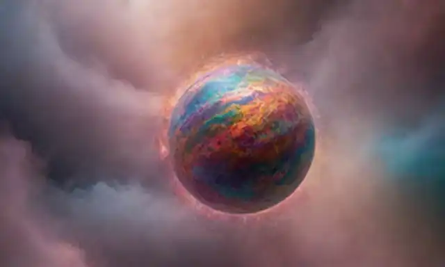 un vórtice giratorio de colores
