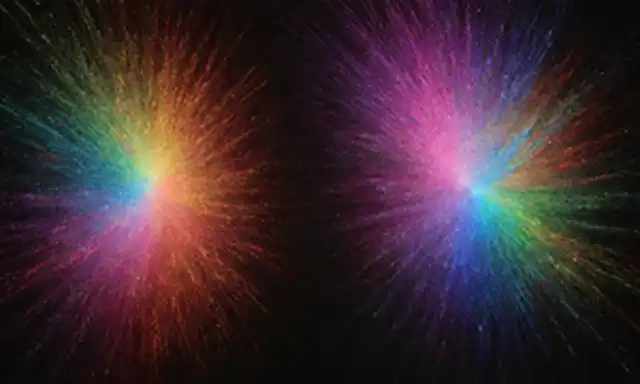Una ráfaga de colores vibrantes