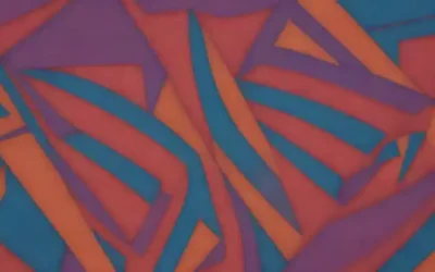 Formas 3D con colores vibrantes