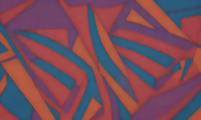 Formas 3D con colores vibrantes