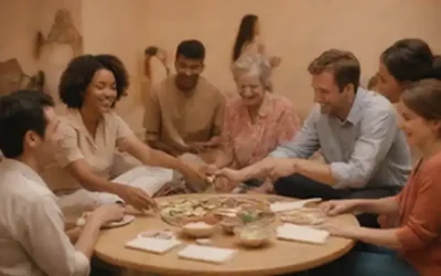 Un ambiente tranquilo y sereno con personas de diversos orígenes