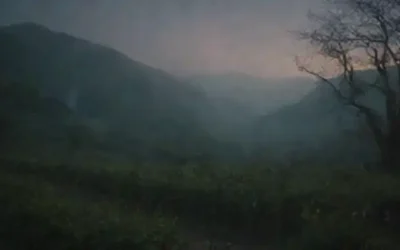 Paisaje del siglo XVIII con montañas defectuosas