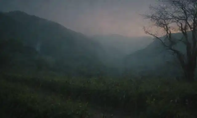 Paisaje del siglo XVIII con montañas defectuosas