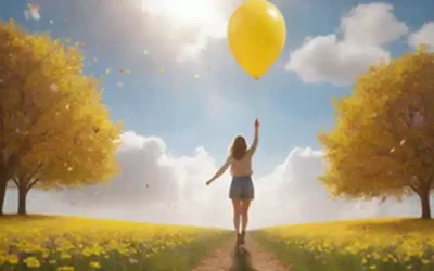 Un soleado fondo amarillo
