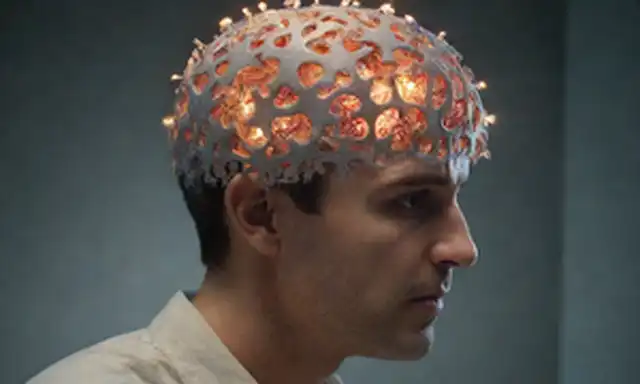 ilustración 3D, observación de psicólogos, cerebro con neuronas disparando, piezas de rompecabezas encajando, cambio de marchas, momento de bombilla, diagrama de comportamiento humano, ruptura de cadenas conductuales, crecimiento de individuos, y un sutil toque de libertad