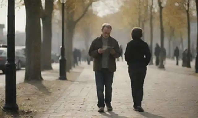 Una persona en una escena rutinaria diaria, leyendo, caminando, o haciendo una actividad, con un fondo sutil, expresando curiosidad, introspección y un sentido de conexión con otros, sencillez, atención, auto-reflexión, flexibilidad, creatividad y mentalidad abierta
