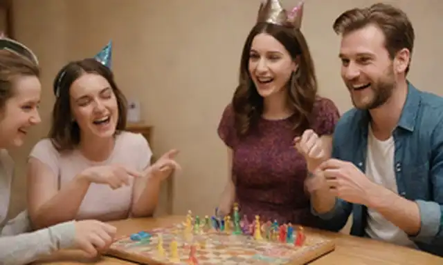 Un grupo de personas que juegan juegos de mesa