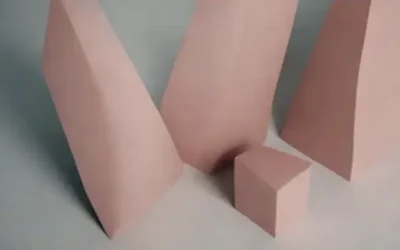 2D formas geométricas con diferentes distancias entre ellas