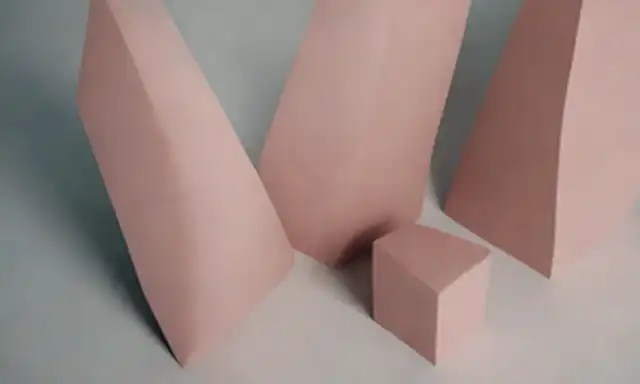 2D formas geométricas con diferentes distancias entre ellas