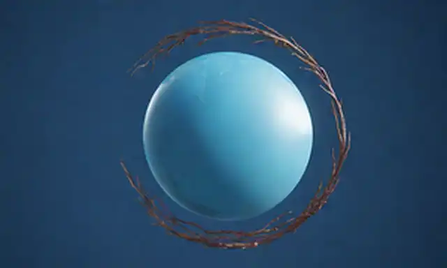 Un fondo azul brillante con un efecto gradiente sutil