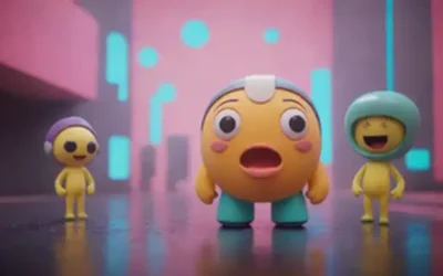 personajes de dibujos animados 3D