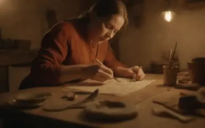 Una persona dedicada a una artesanía tradicional