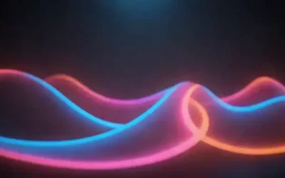 formas 3D subiendo de una superficie plana