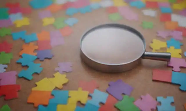 piezas de rompecabezas 3D con colores brillantes