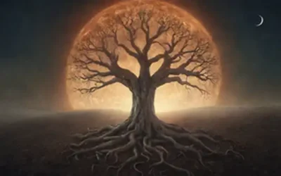 La ilustración del siglo XVII de un árbol con raíces que simbolizan la verdad bíblica