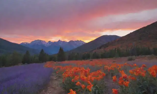 Un vibrante espectro de colores que se mezclan armoniosamente