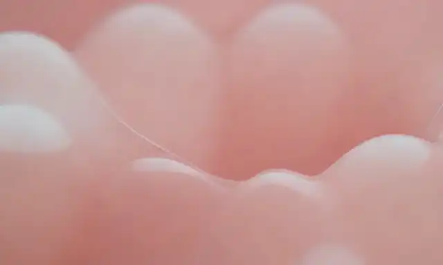 Un delicado equilibrio entre estados líquidos y sólidos, una mezcla armoniosa de formas, elementos transparentes y opacos entrelazados, precisión y claridad, paleta de color sutil, enfoque suave