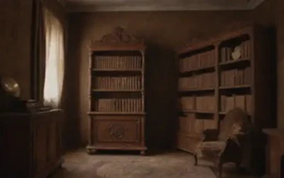 Estantes 3D con tomes desajustados
