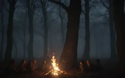 Un bosque oscuro con lencería