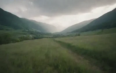 Un paisaje natural sereno con una composición equilibrada