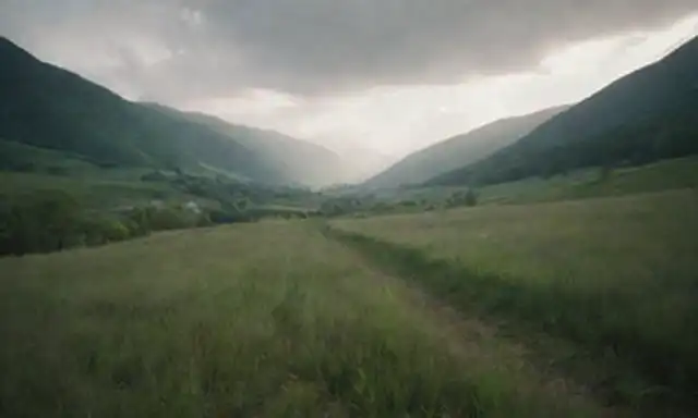 Un paisaje natural sereno con una composición equilibrada