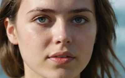 Un retrato de cerca de un joven adulto con una expresión que provoca pensamientos