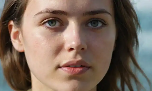 Un retrato de cerca de un joven adulto con una expresión que provoca pensamientos