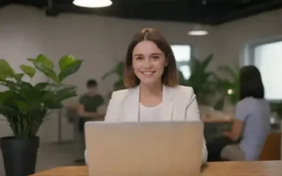 Un profesional en un espacio de trabajo limpio