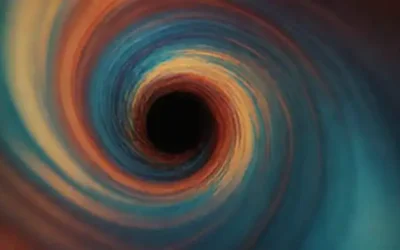 Una representación dinámica y cinematográfica de un fluido que fluye a través de un tubo