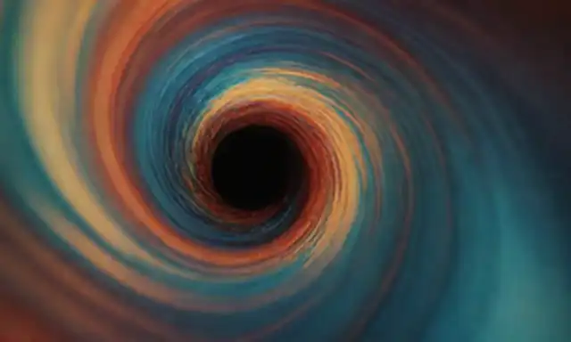 Una representación dinámica y cinematográfica de un fluido que fluye a través de un tubo